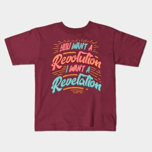 revolution and revelation Kids T-Shirt